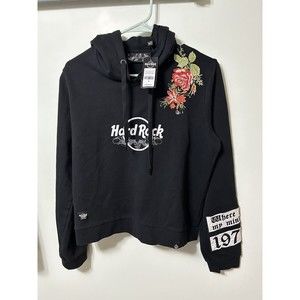 Hard Rock by Laura Be Riviera Maya Embroidered Hoodie The Pixies Medium New NWT